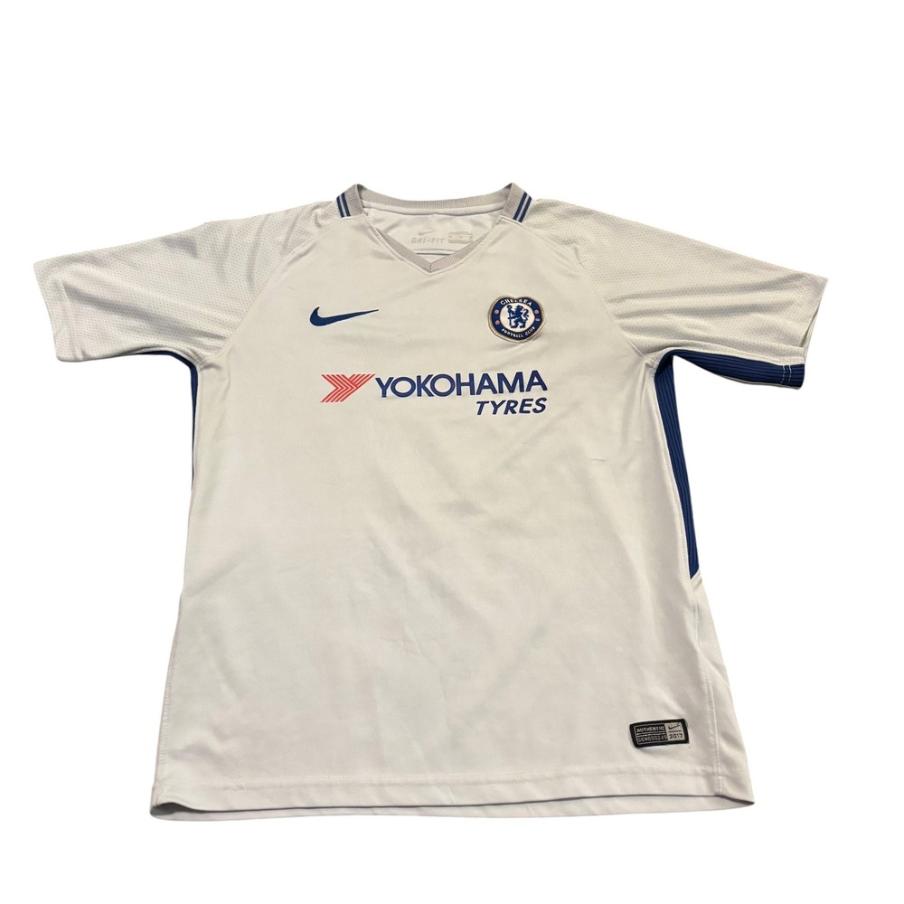 Nike Chelsea FC 2017-18‎ Away Jersey White Blue Mens Medium Fabregas Number 4